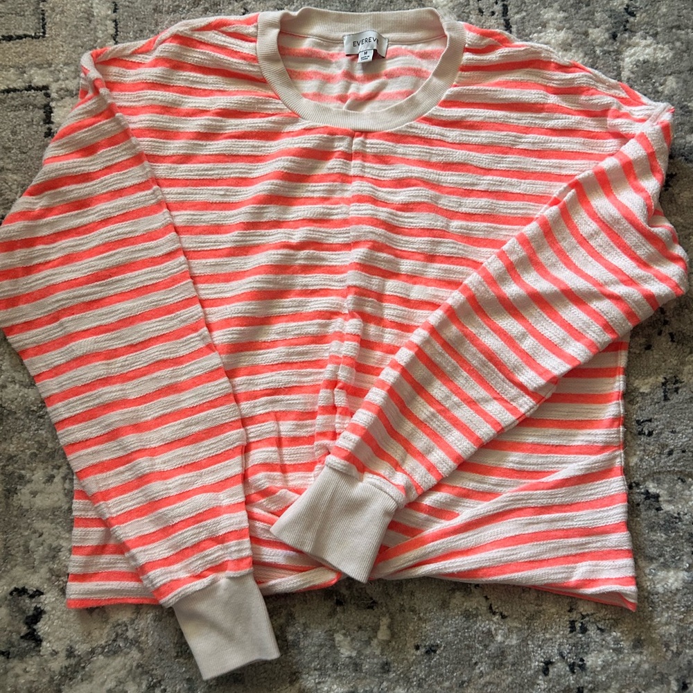 Evereve Knotted Striped Sweatshirt